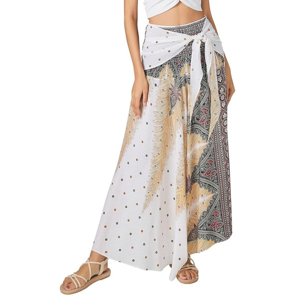 Joob Joob Versatile Long Boho Maxi Skirt or Halter Midi Dress Size S/M - Picture 3 of 5